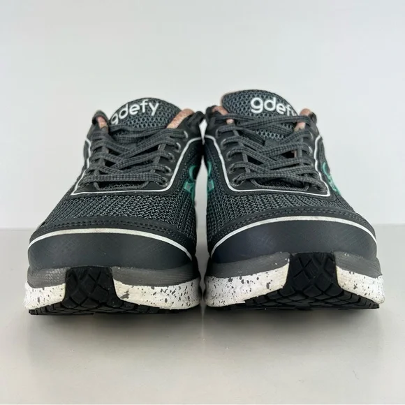 Gdefy Gravity Defyer Mighty Walk Gray Salmon Women's Athletic Shoes TB9024FGP-W - Picture 2 of 11